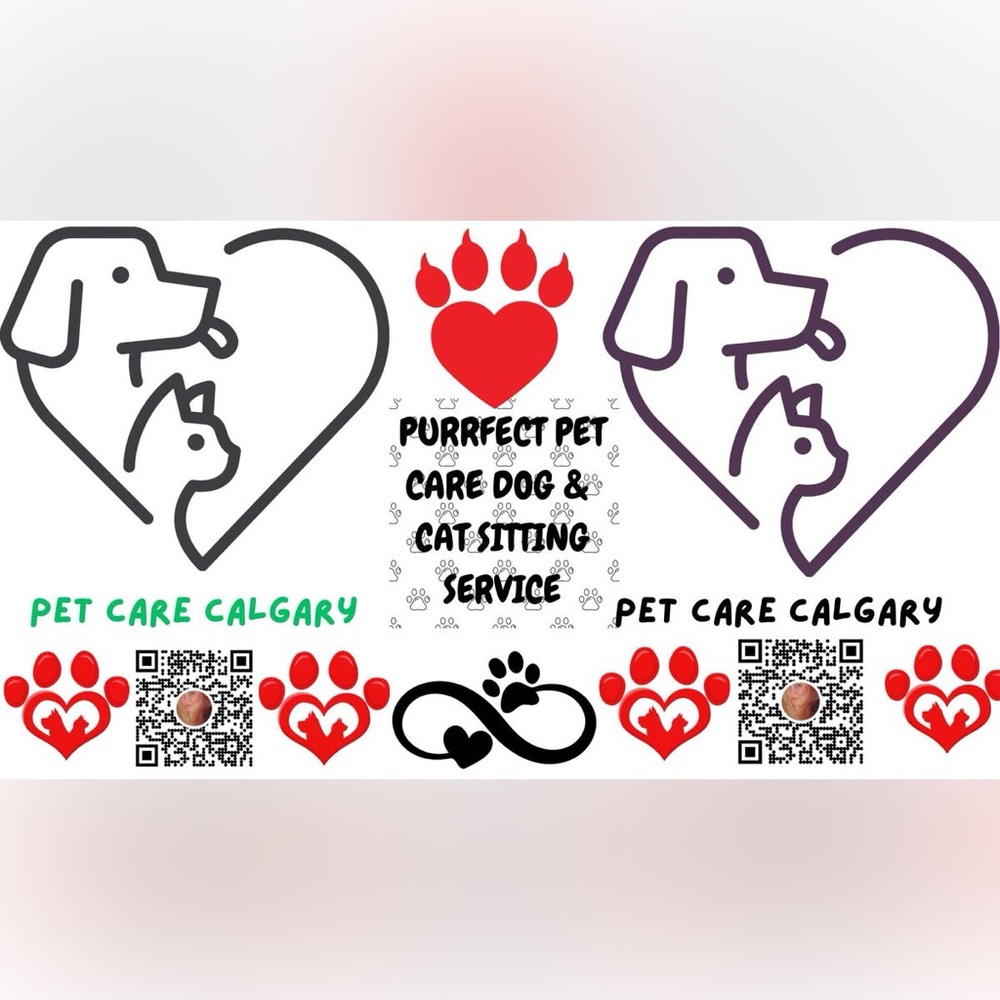 Logo QR Code NOT For Sale Pet Care Calgary Purrfect Pet Care Dog & Cat Sitting